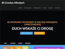 Tablet Screenshot of exodusmlodych.pl